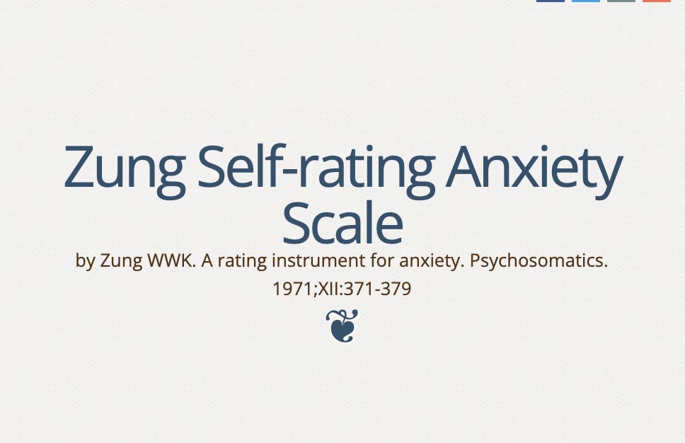 The Zung Self-rating Anxiety Scale (Quiz)