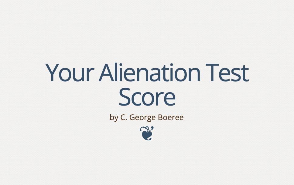 Alienation Test (Quiz)